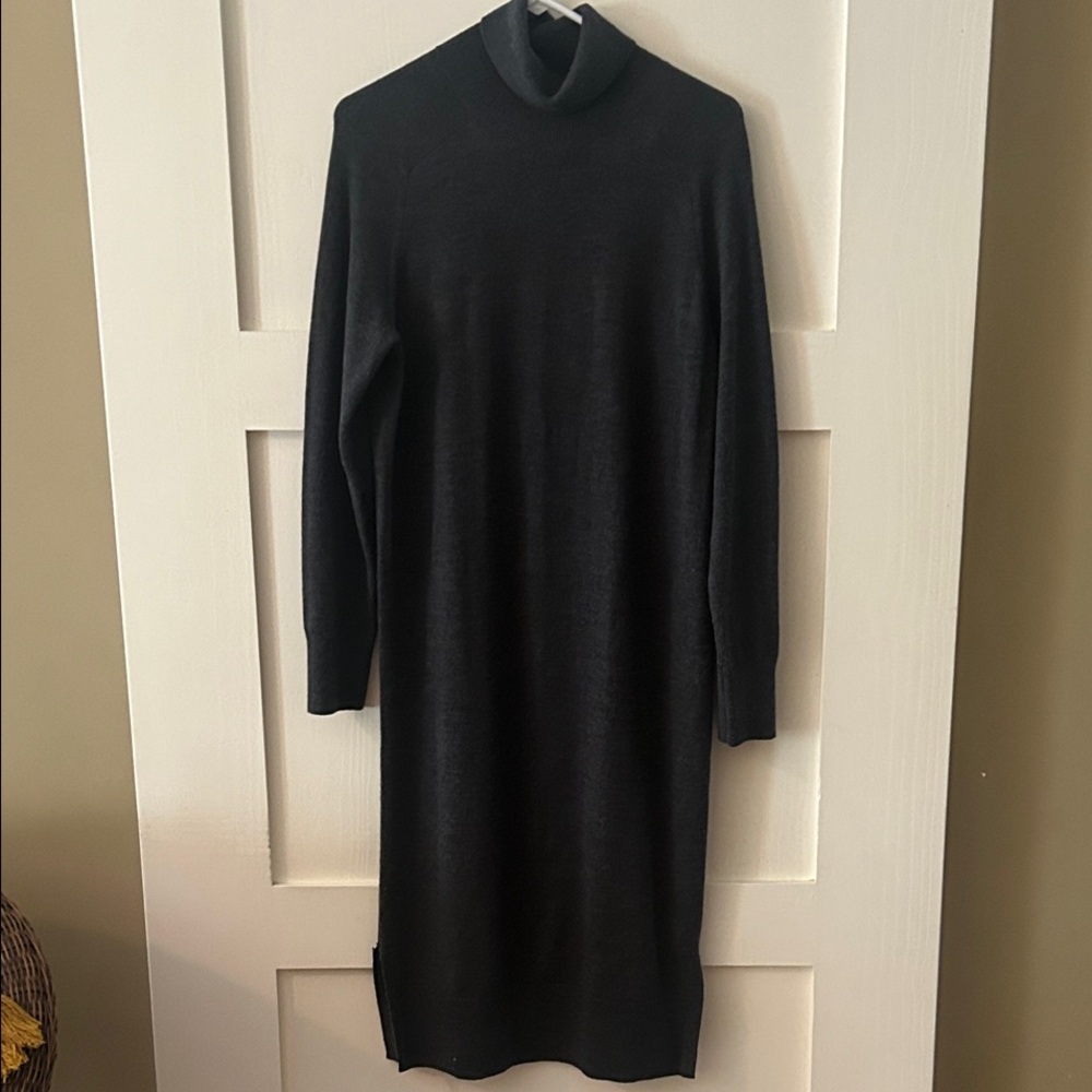 Banana Republic Charcoal Turtleneck Dress